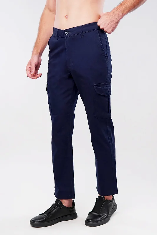 Shop the season’s best styles at discounted prices on men's clothing.  Straight Cargo Pants - Navy Blue