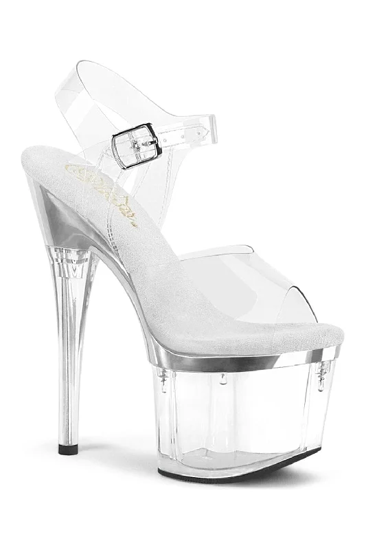 ESTEEM-708 Clear Vinyl Sandal