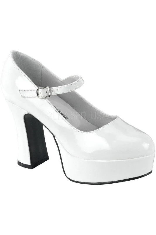 MARYJANE-50 Mary Jane | White Patent