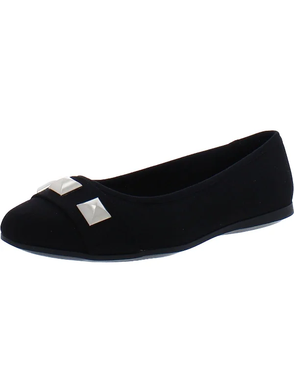 Womens Studded Comfort Loafers