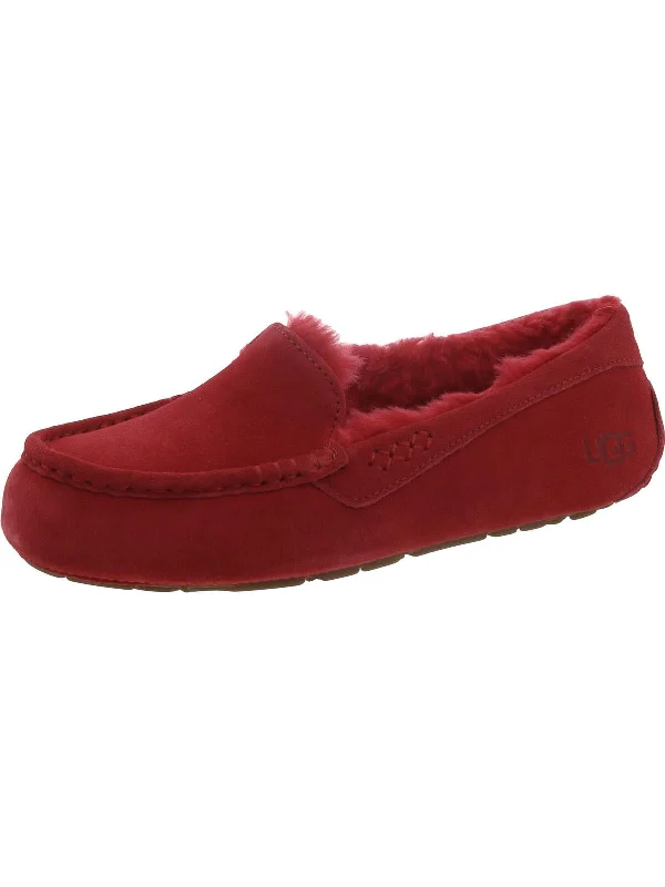 Dakota Womens Leather Slip On Moccasins