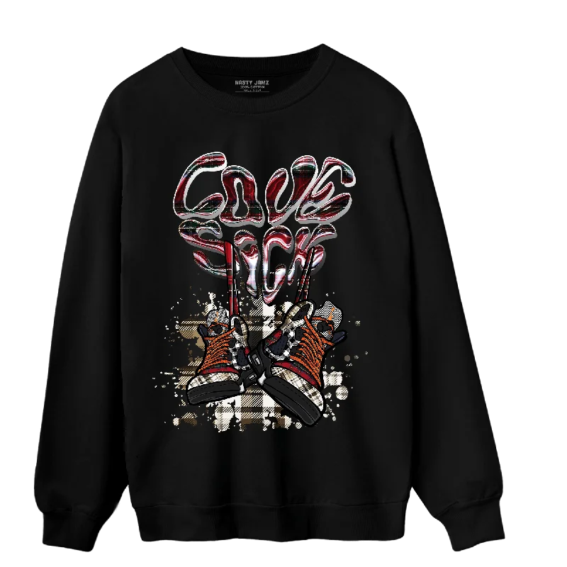 Check out the best prices on men's fashion basics – limited time offer.  NastyJamz Plaid 5s Sweatshirt Match Sneaker Love Sick