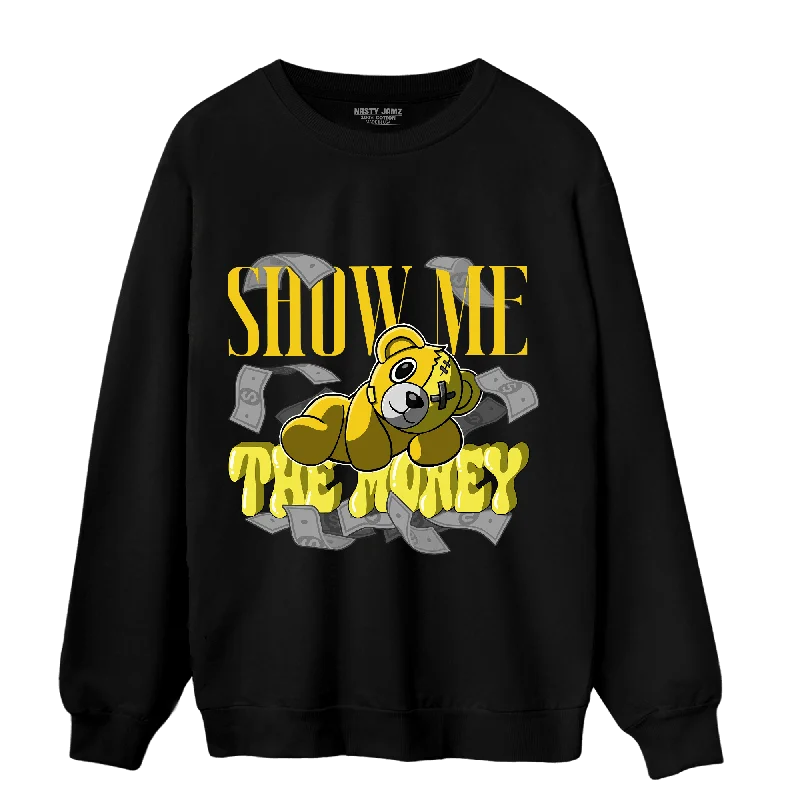 Don’t wait – shop the biggest sale of the season on men’s clothing!  NastyJamz Vivid Sulfur 4s Sweatshirt Match Show Me The Money