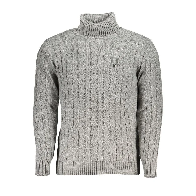 Shop the best clothing brands at amazing prices –   U.S. Grand Polo Turtleneck Twisted Neck Men's Men's Sweater