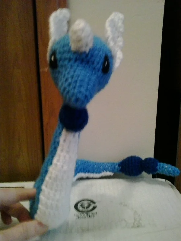 Whimsical and imaginative stuffed toys148 Dragonair Pokemon Amigurumi Plush