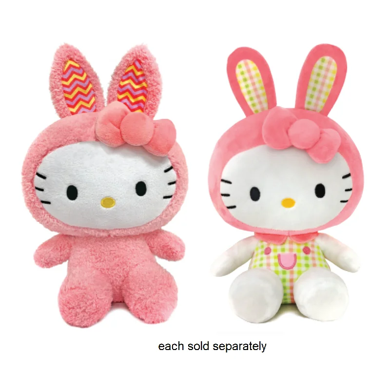 Endearing and lovable stuffed toys8.5" Easter Hello Kitty in Pink Bunny Outfit
