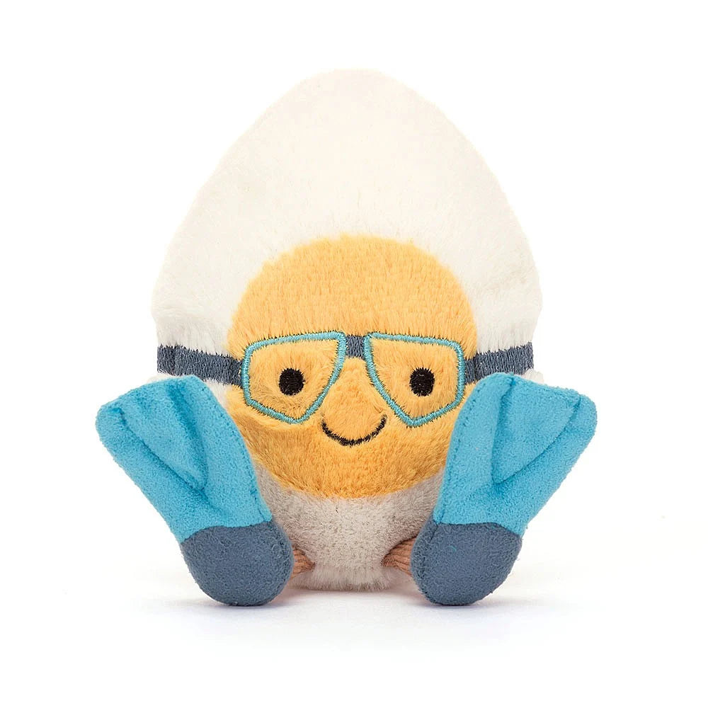 Fluffy and comforting Jellycat superior materialsAmuseable Boiled Egg Scuba By Jellycat Fluffy and comforting Jellycat superior materialsAmuseable Boiled Egg Scuba By Jellycat