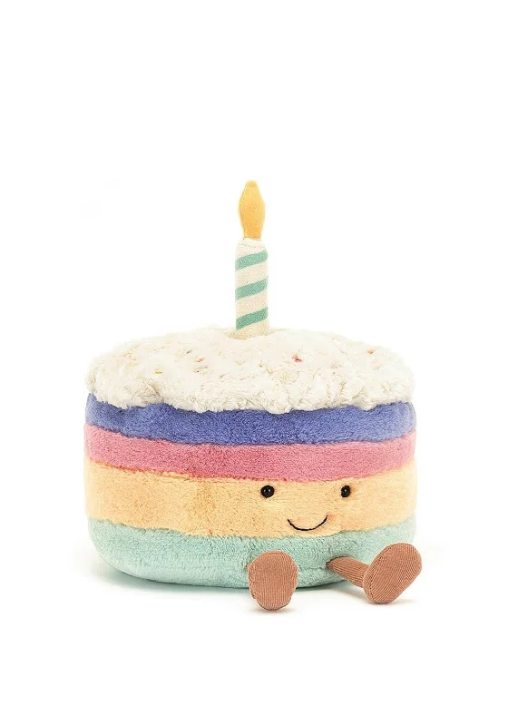 Soft and endearing Jellycat plushiesJellycat Large Amuseable Rainbow Birthday Cake