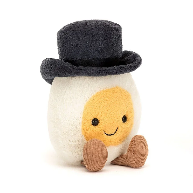 Adorable and snuggly Jellycat toysAmuseables Boiled Egg Groom By Jellycat