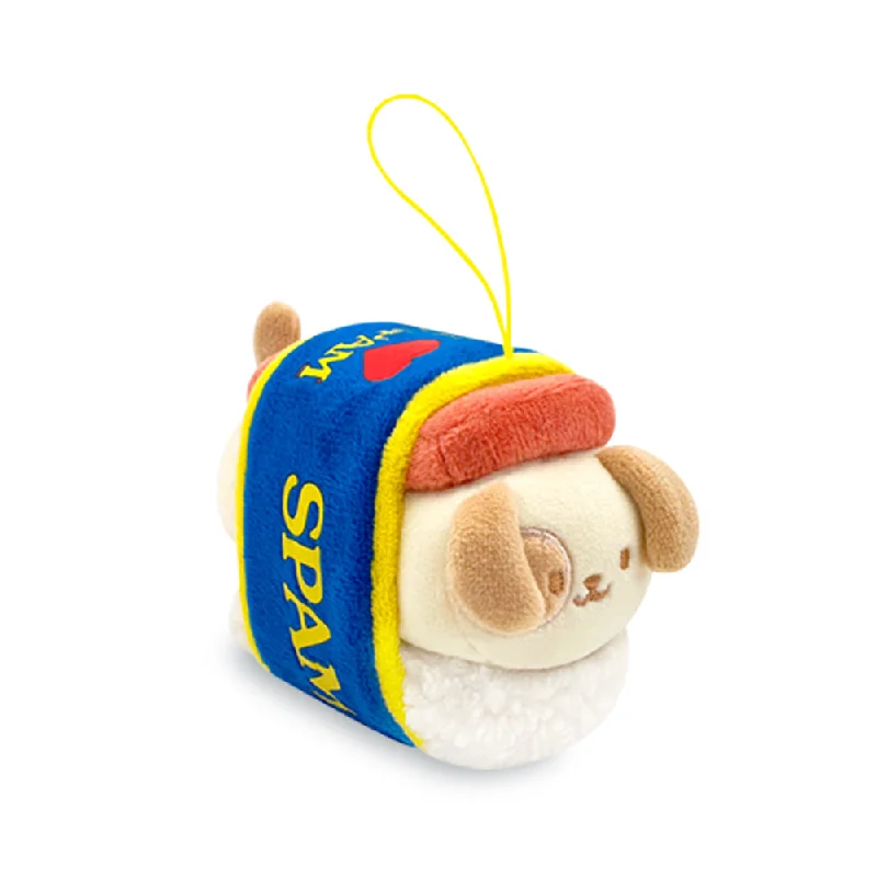 Cuddly and comforting plush charactersSPAM® Puppiroll Plush Keychain