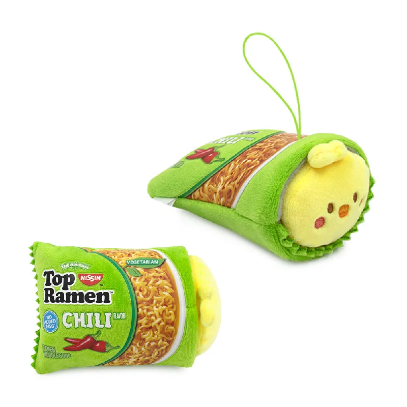 Playful and cheerful stuffed creaturesTop Ramen Chili Flavor Chickiroll Plush Keychain Playful and cheerful stuffed creaturesTop Ramen Chili Flavor Chickiroll Plush Keychain