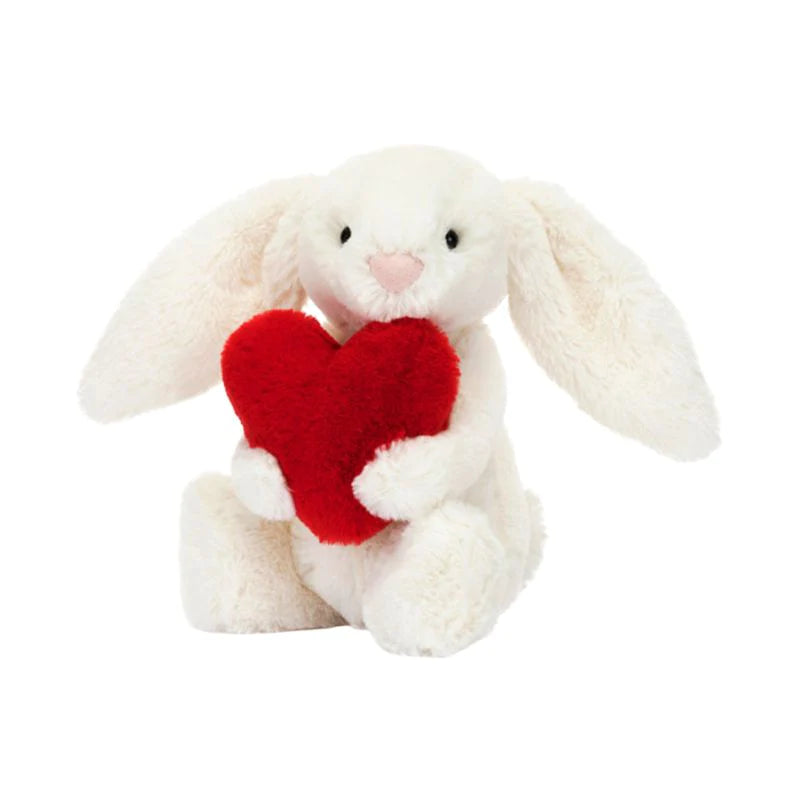 Cuddly and snuggly Jellycat snuggle partnersBashful Red Love Heart Bunny - Little By Jellycat Cuddly and snuggly Jellycat snuggle partnersBashful Red Love Heart Bunny - Little By Jellycat