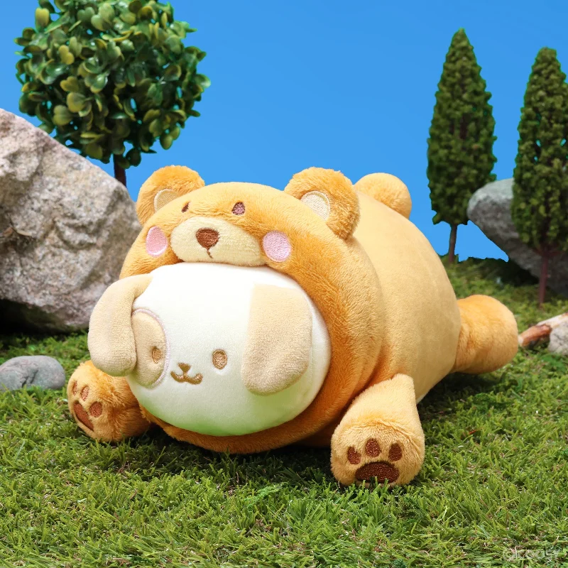 Cuddly and comforting plush charactersBear Puppiroll Small Outfitz Plush