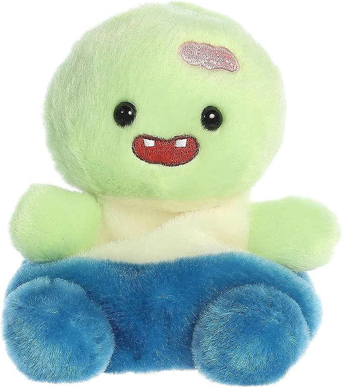 Cheerful and happy stuffed figuresBrainy Zombie Palm Pals Plush 5"