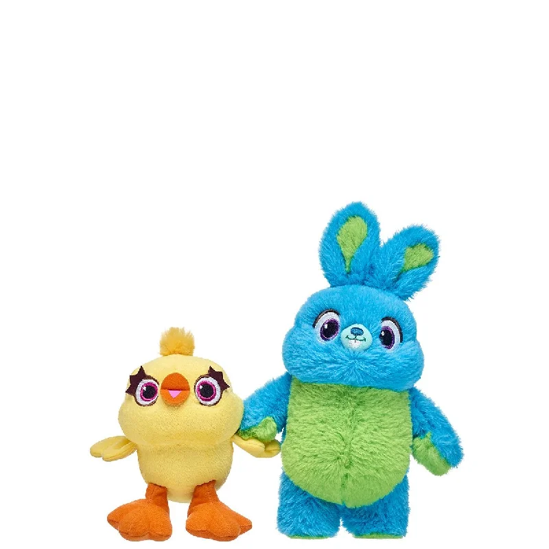 Friendly and approachable plush friendsToy Story4 - Bunny and Ducky Talking Plush Combo Medium by Disney Store Friendly and approachable plush friendsToy Story4 - Bunny and Ducky Talking Plush Combo Medium by Disney Store