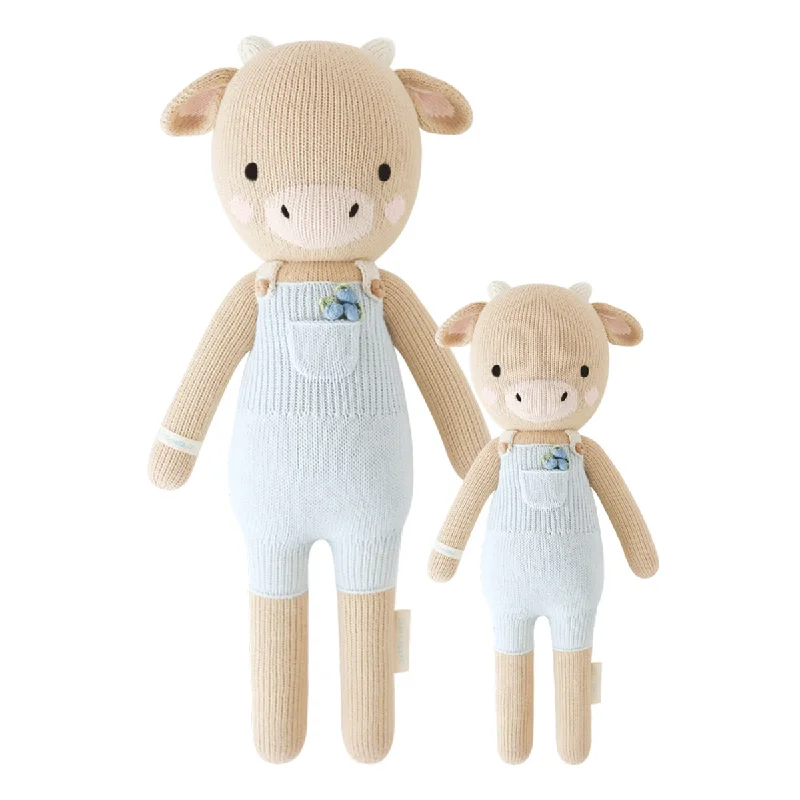 Huggable and cozy plush toysCuddle + Kind Hand-Knit Doll - Asher the Cow