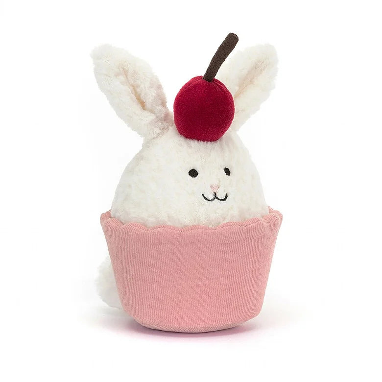 Plush and comforting Jellycat figuresDainty Dessert Bunny Cupcake By Jellycat