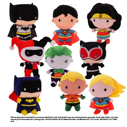 Soft and squishy plush crittersDC Chibi Series Asst 7" (Small) ($4.58/EA DELIVERED)