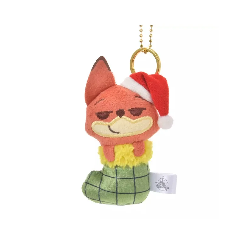 Soft and cuddly stuffed animalsDisney Christmas Nick Wilde Plush Keychain Sock