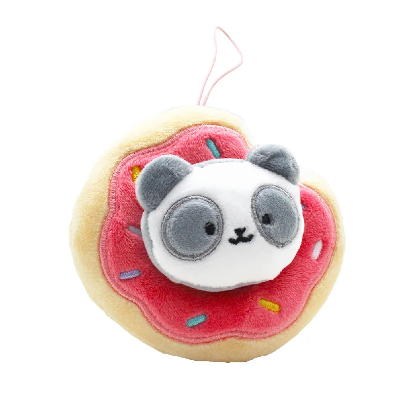 Fluffy and warm toy companionsDonut Pandaroll Plush Keychain