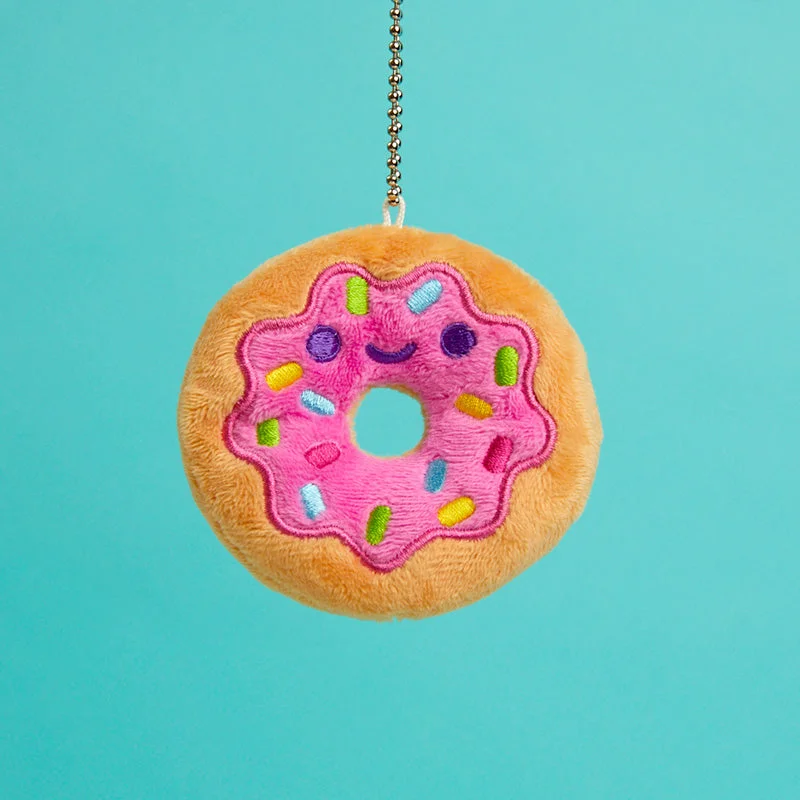 Sweet and innocent stuffed animalsDonut Plush Charm Keychain