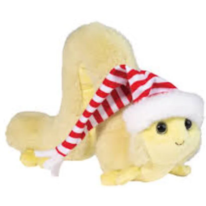 Friendly and approachable plush friendsDouglas Inchy Inchworm With Santa Hat 7 Inch Plush Figure Friendly and approachable plush friendsDouglas Inchy Inchworm With Santa Hat 7 Inch Plush Figure