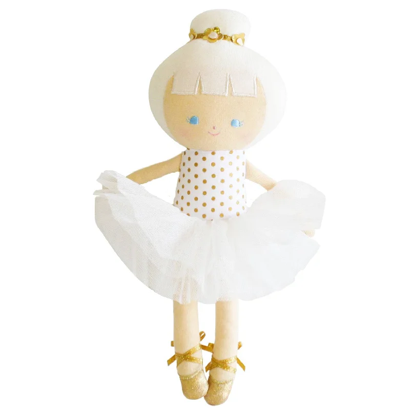 Sweet and innocent stuffed animalsGold Spot Baby Ballerina Doll