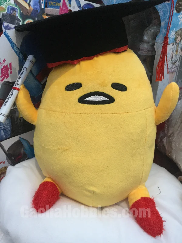 Soft and cuddly stuffed animalsGraduation Sanrio Guedetama with Red Socks Medium Plush Soft and cuddly stuffed animalsGraduation Sanrio Guedetama with Red Socks Medium Plush