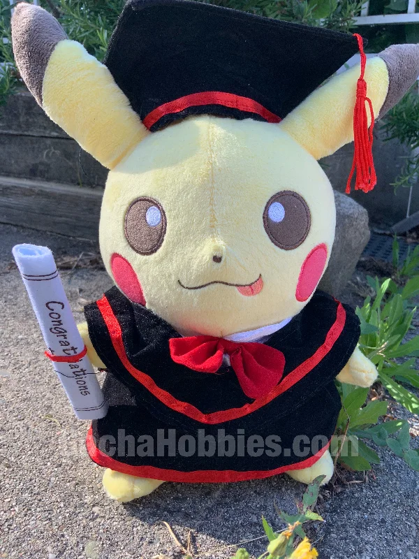 Friendly and approachable plush friendsGraduation Pikachu Hungry Plush