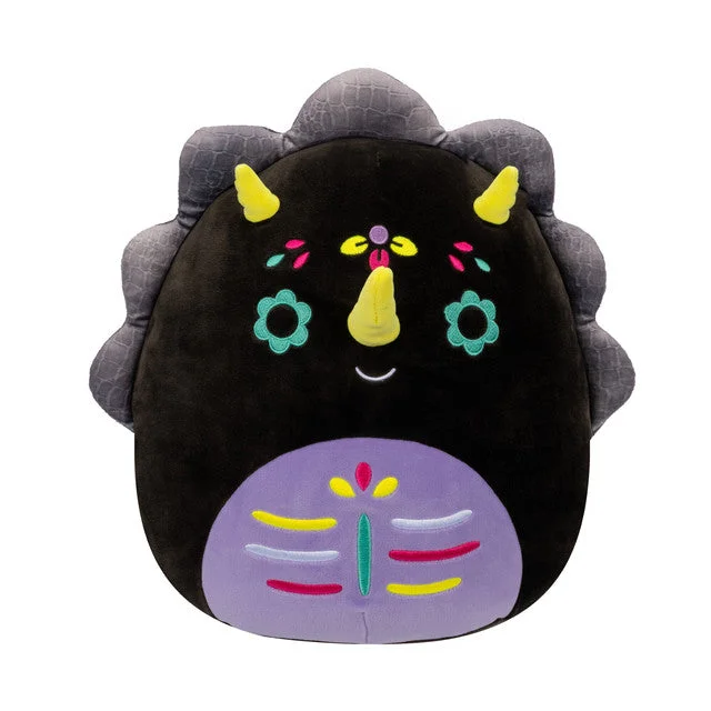 Cheerful and happy stuffed figuresHalloween Squishmallow Tetero the Day of the Dead Triceratops 5" Stuffed Plush by Kelly Toy Cheerful and happy stuffed figuresHalloween Squishmallow Tetero the Day of the Dead Triceratops 5" Stuffed Plush by Kelly Toy