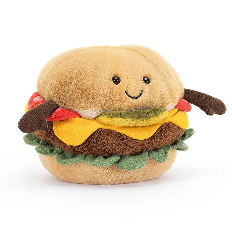 Adorable and snuggly Jellycat toysJELLYCAT AMUSEABLE BURGER MULTI-COLOURED H12XW12 CM Adorable and snuggly Jellycat toysJELLYCAT AMUSEABLE BURGER MULTI-COLOURED H12XW12 CM