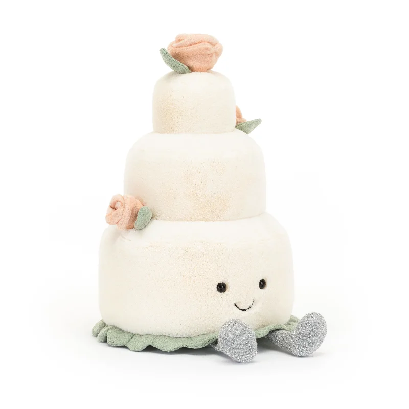 Huggable and comforting Jellycat creationsJELLYCAT AMUSEABLE WEDDING CAKE WHITE 19X19X28CM Huggable and comforting Jellycat creationsJELLYCAT AMUSEABLE WEDDING CAKE WHITE 19X19X28CM