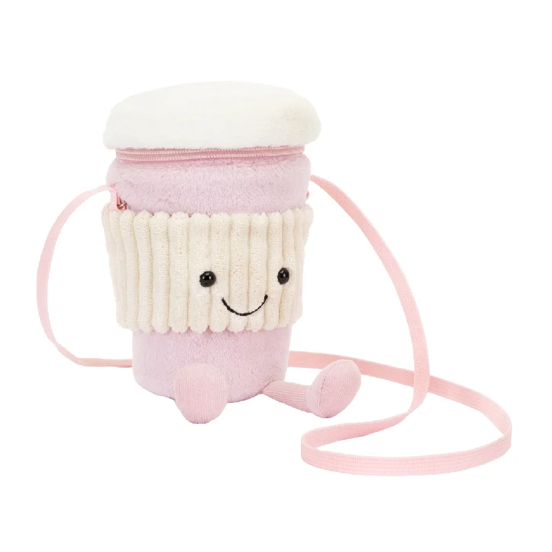 Cuddly and delightful Jellycat naptime buddiesAmuseables Coffee-To-Go Pink Crossbody Bag Cuddly and delightful Jellycat naptime buddiesAmuseables Coffee-To-Go Pink Crossbody Bag