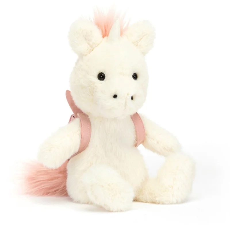 Plush and comforting Jellycat figuresJellycat Backpack Unicorn 22 cm