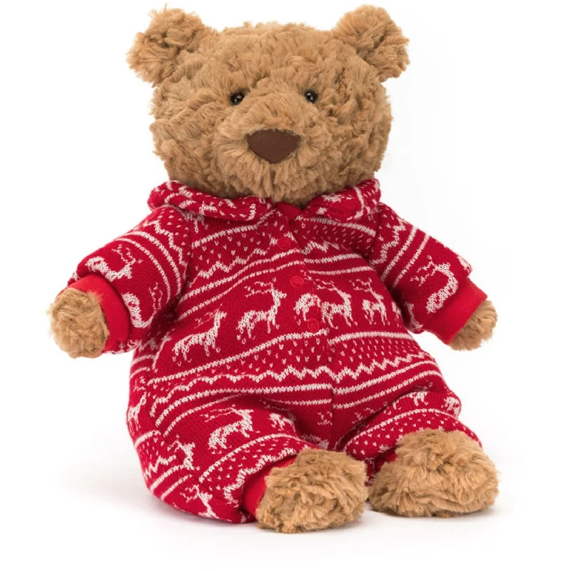 Plush and comforting Jellycat figuresJellycat Bartholomew Bjørn Vinter Pyjamas 26 cm Plush and comforting Jellycat figuresJellycat Bartholomew Bjørn Vinter Pyjamas 26 cm