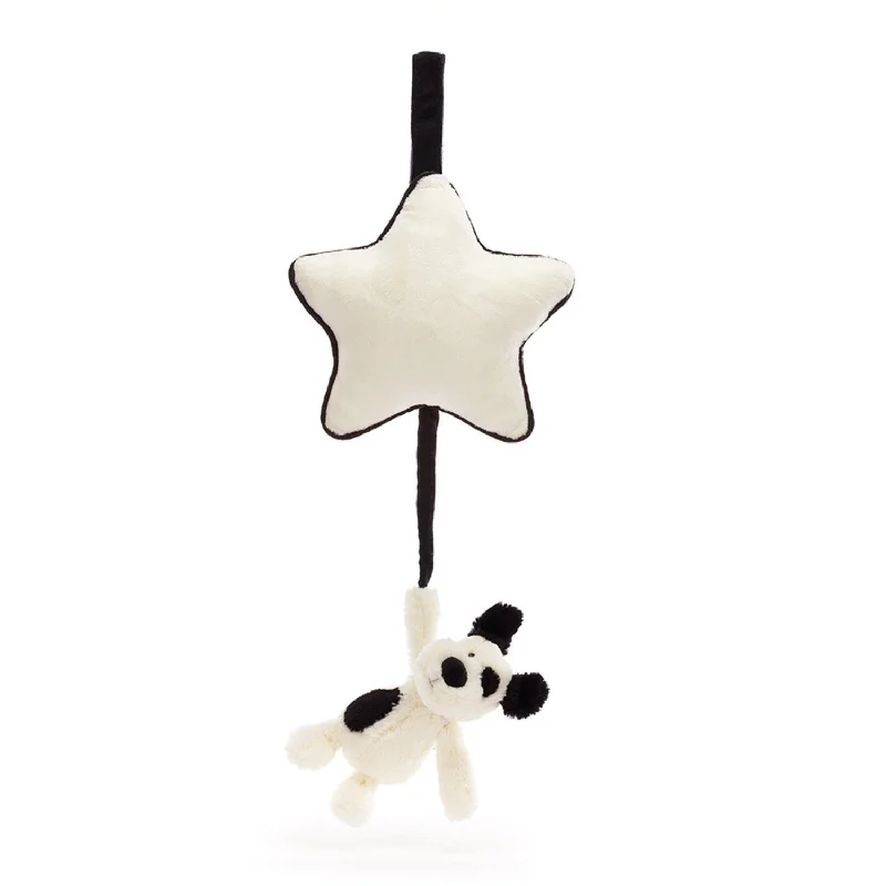 Cuddly and lovely Jellycat animalsJellycat Bashful Black & Cream Hvalp Musikuro