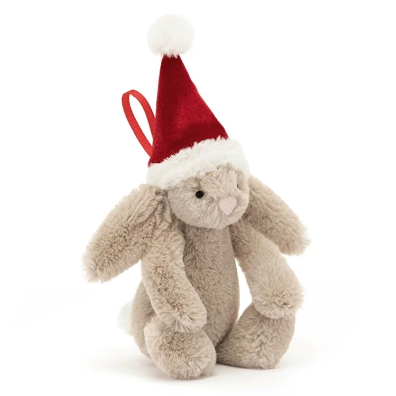 Fluffy and charming Jellycat itemsJellycat Bashful Christmas Bunny Decoration 13 cm