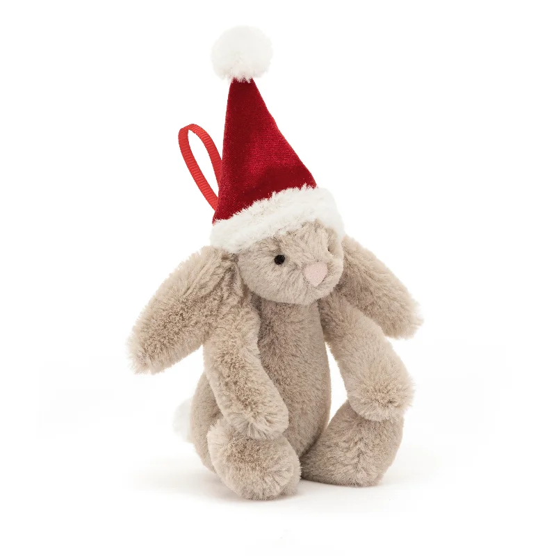 Cuddly and snuggly Jellycat snuggle partnersJELLYCAT BASHFUL CHRISTMAS BUNNY DECORATION BEIGE 4X6X13CM Cuddly and snuggly Jellycat snuggle partnersJELLYCAT BASHFUL CHRISTMAS BUNNY DECORATION BEIGE 4X6X13CM