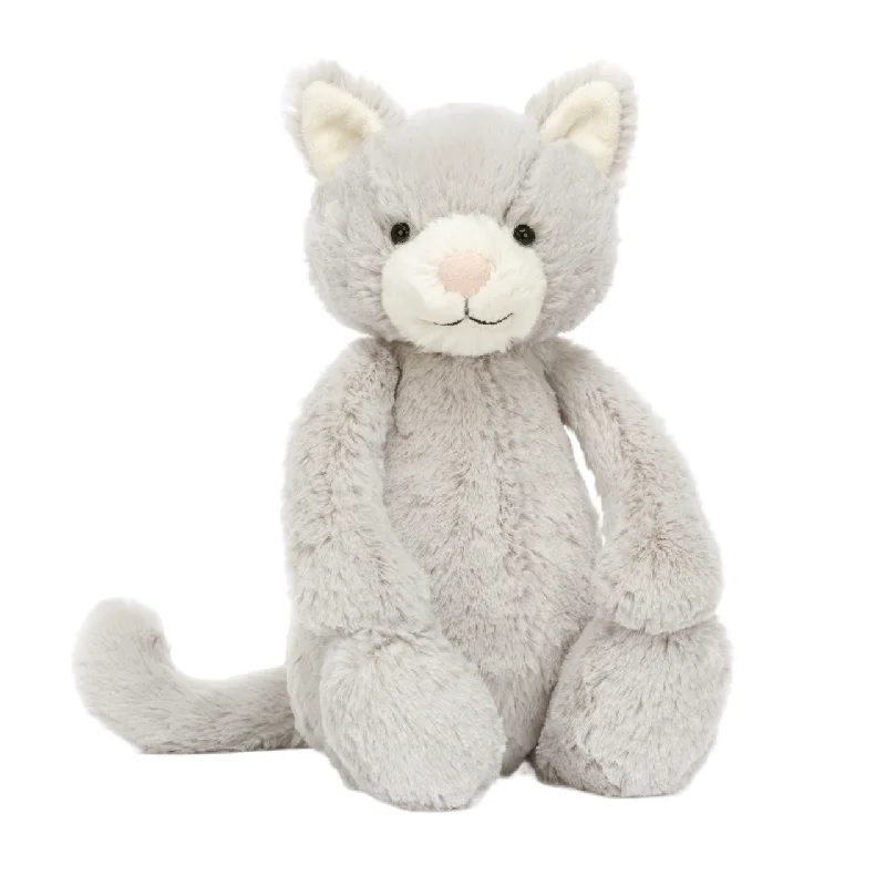 Soft and cozy Jellycat high-quality craftsmanshipBashful Grey Kitty Soft Toy | Original Soft and cozy Jellycat high-quality craftsmanshipBashful Grey Kitty Soft Toy | Original