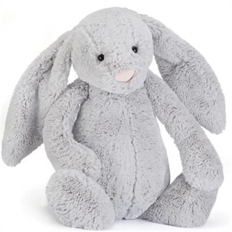 Sweet and endearing Jellycat stuffiesJellycat Bashful Kanin Silver 67 cm