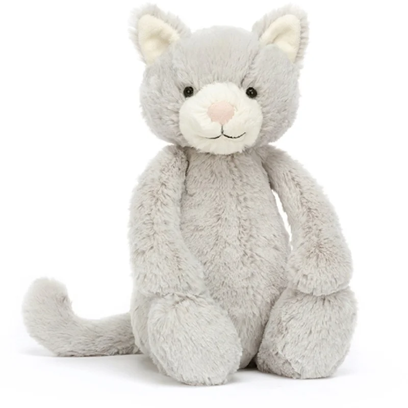 Cuddly and endearing Jellycat timeless appealJellycat Bashful Kat Grå 31 cm