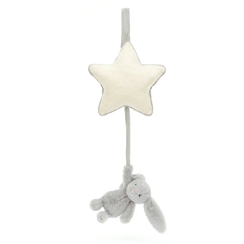 Soft and charming Jellycat designsJellycat Bashful Silver Kanin Musikuro
