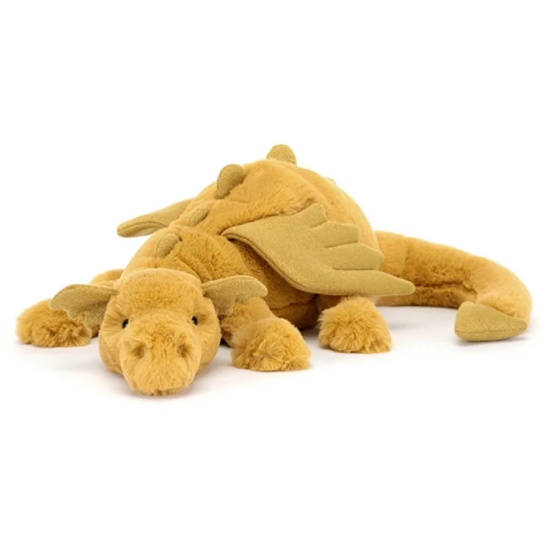 Adorable and plush Jellycat emotional support friendsJellycat Drage Golden 50 cm