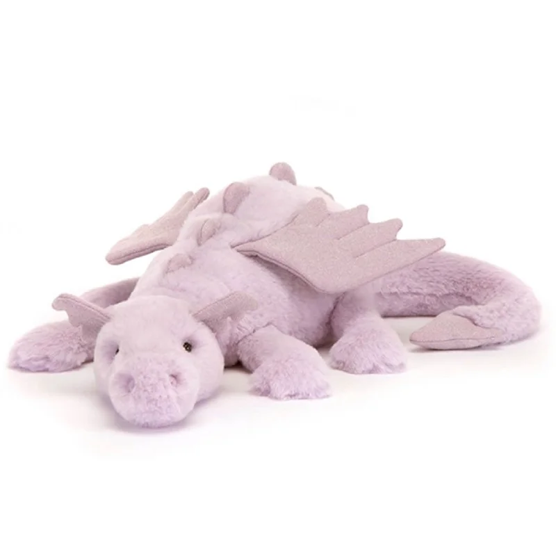Adorable and plush Jellycat emotional support friendsJellycat Drage Lavendel 50 cm