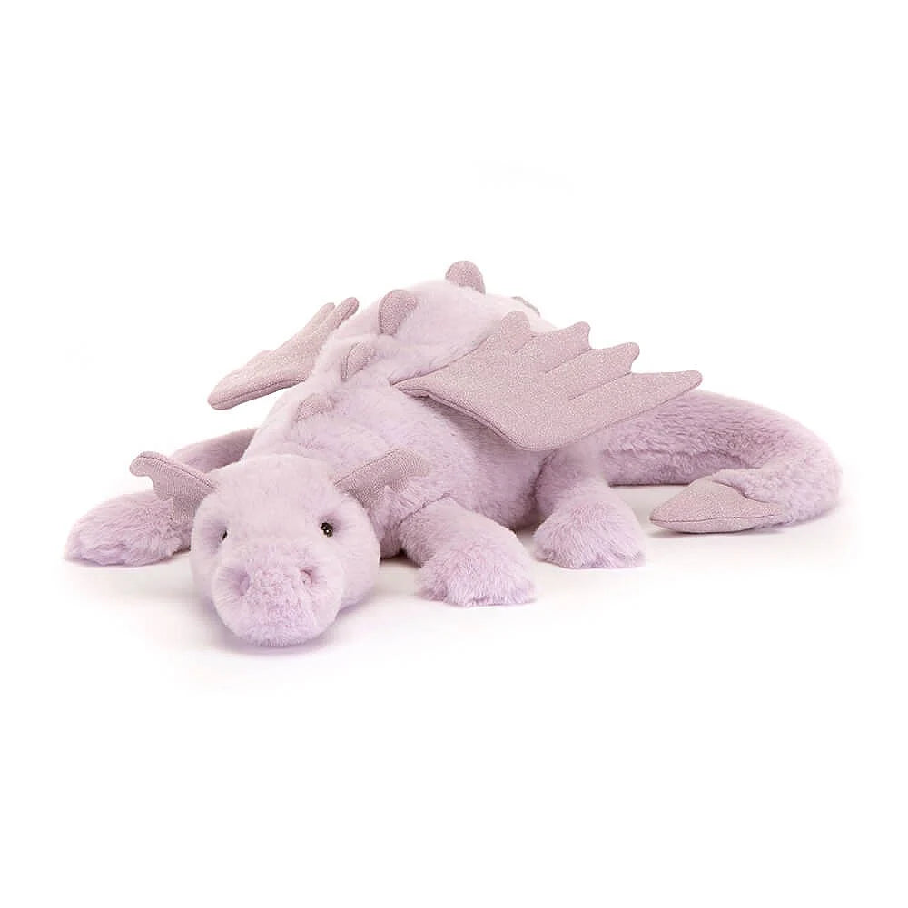 Cuddly and lovely Jellycat animalsJELLYCAT LAVENDER DRAGON HUGE LILAC 18X66X19 CM