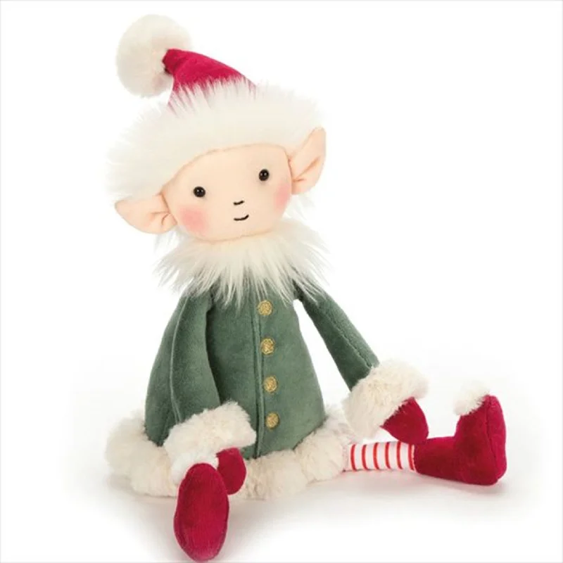 Huggable and charming Jellycat beloved by all ages.Jellycat Leffy Elf 32 cm