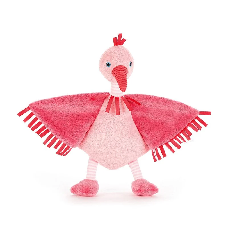 Huggable and comforting Jellycat creationsJellycat London Flapper Flamingo Soother