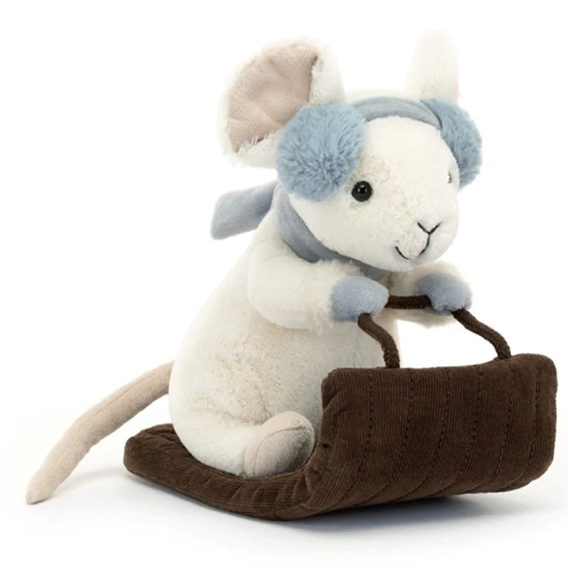 Plush and comforting Jellycat figuresJellycat Merry Mouse Sleighing 18 cm