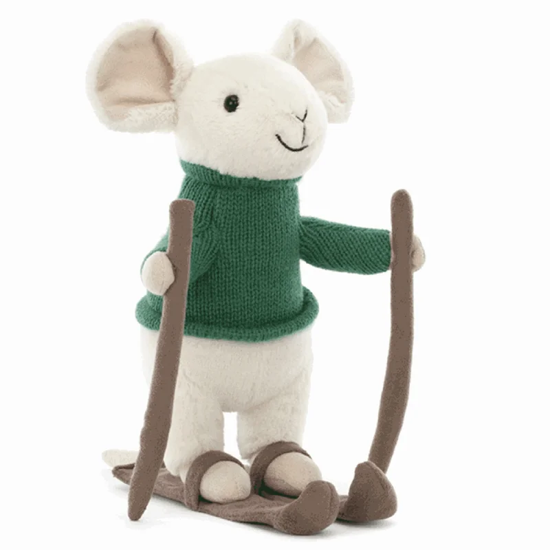 Soft and charming Jellycat designsJellycat Merry Mus On Ski 18 cm