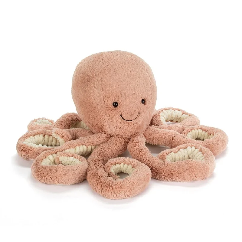 Cuddly and delightful Jellycat naptime buddiesJELLYCAT ODELL OCTOPUS SMALL PINK 36X13X7 CM Cuddly and delightful Jellycat naptime buddiesJELLYCAT ODELL OCTOPUS SMALL PINK 36X13X7 CM